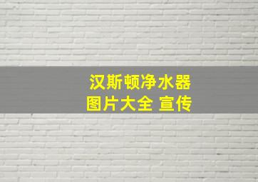 汉斯顿净水器图片大全 宣传